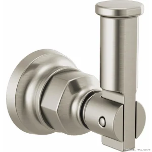 Brizo Luxe Nickel Robe Hook 693476-NK - Elegant Bathroom Storage Solution