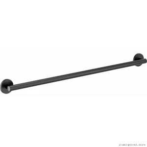 Brizo Matte Black 24 Inch Round Grab Bar for Modern Bathrooms