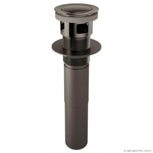 Brizo Matte Black Pop-Up Drain with Overflow Push Button RP81628BNX