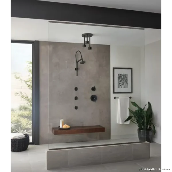 Brizo Matte Black Shower Head 5-Spray 1.75 GPM Water Saving Design