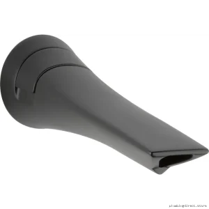Brizo Matte Black Tub Spout with Diverter - Modern Bathroom Faucet RP74644BL