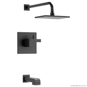 Brizo Matte Black Siderna Tub & Shower Trim with TempAssure Thermostatic Control T60480-BL-2.5