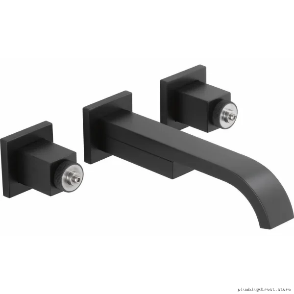 Brizo Matte Black Wall Mount Vessel Sink Faucet 1.2 GPM Single Handle