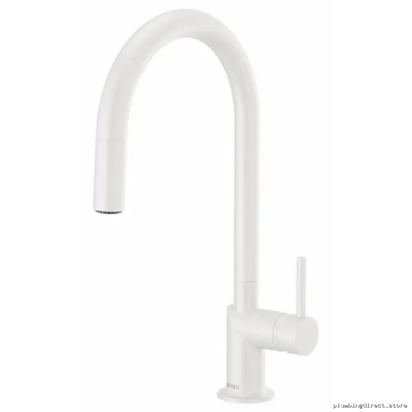 Brizo 63075LF-MWLHP Kitchen Faucet with Single-Handle Pulldown Spray - Matte White