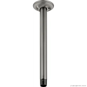 Modern Ceiling-Mounted Shower Arm with Flange in Luxe Steel Finish - Brizo RP48986SL