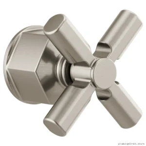 Brizo HX7076-NK Freestanding Tub Filler Lever Handle Set – Modern Luxe Nickel Finish