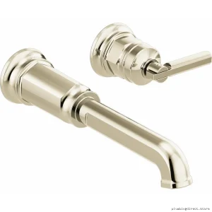 Brizo Modern Single Handle Wall Mount Faucet in Polished Nickel
