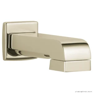 Brizo RP64084PN Modern Tub Spout - Polished Nickel Pull-Down Diverter
