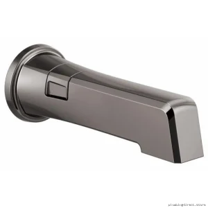 Modern Tub Spout with Diverter in Brilliance Black Onyx Finish - Brizo