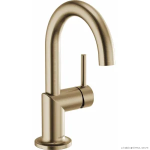 Odin Elegant Luxe Gold Single Hole Bathroom Faucet Model 65175LF-GL-ECO Brizo