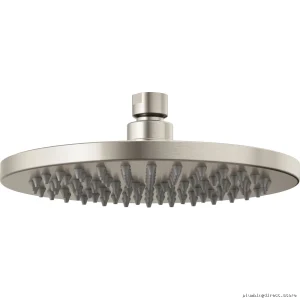 Brizo Luxe Nickel 8-Inch Round Rain Showerhead - Odin Collection 81375-NK