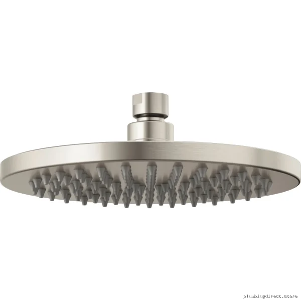 Brizo Luxe Nickel 8-Inch Round Rain Showerhead - Odin Collection 81375-NK