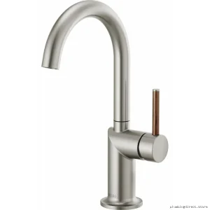 Brizo Odin Arc Spout Bar Faucet in Premium Stainless Steel