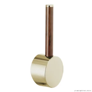 Brizo Odin Bar Faucet with Wood Lever Handle & Polished Nickel/Wood Finish HLB177-PNWD