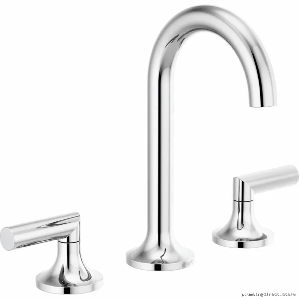 Brizo Odin Chrome Widespread Bathroom Faucet with Low Lever Handles