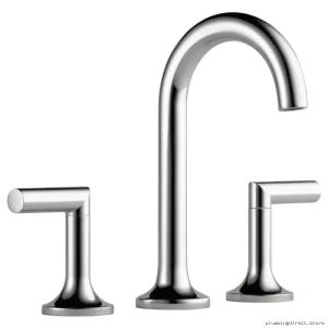 Brizo Odin Chrome Bathroom Faucet Trim - Widespread, Handle-Free Design 65375LF-PCLHP