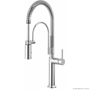 Brizo Odin Chrome Spring Pulldown Semi-Pro Kitchen Faucet