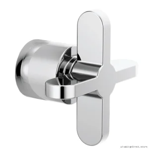 Brizo Chrome Odin Shower Diverter Trim with Cross Handle HX975-PC