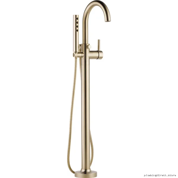 Brizo Odin Freestanding Floor Mount Tub Faucet in Luxe Gold T70175-GL