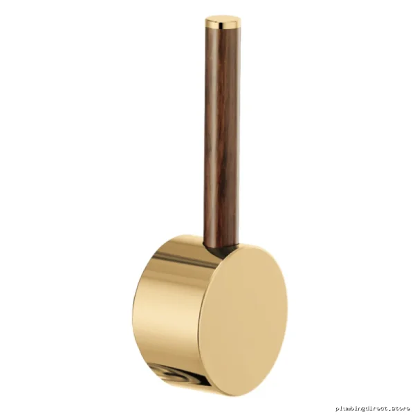 Brizo Odin Gold Pull Down Kitchen Faucet with Wood Handle HLK177-PGWD