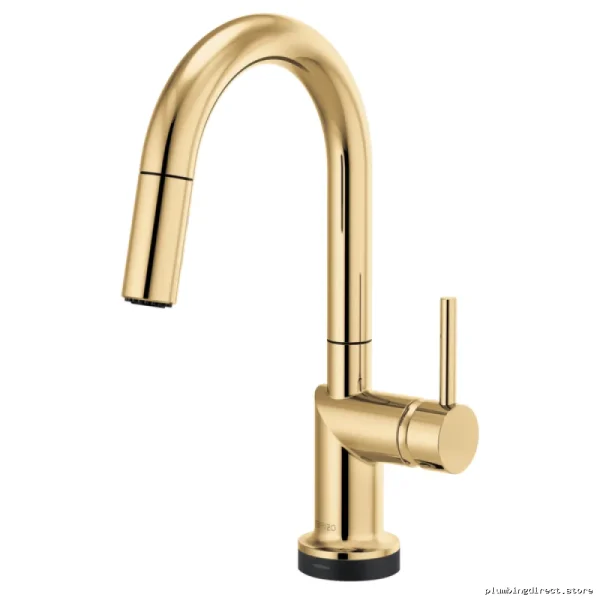Brizo Odin SmartTouch Gold Pull-Down Kitchen Faucet No-Touch Arc Spray