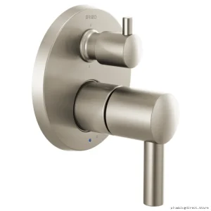 Brizo Odin Pressure Balance Valve Trim (Handle-Free Design) with Built-In 6-Function Diverter - Brushed Nickel T75P675-BNLHP
