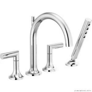Brizo Odin HL675-PC Chrome Lever Handles for Roman Tubs - Sleek Design