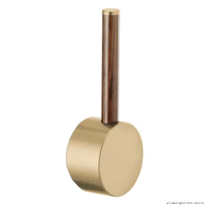 Brizo Odin Pull-Down Kitchen Faucet Wood Lever Luxe Gold Finish HLK177-GLWD
