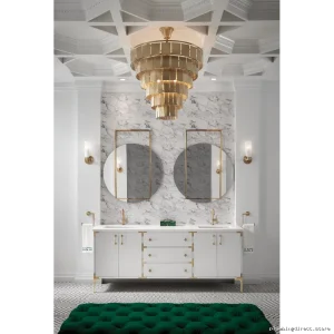 Brizo Odin Luxe Gold Wall Sconce - Elegant Single Light Fixture 697075-GL