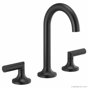 Brizo Odin Matte Black Bathroom Faucet Trim 1.2 GPM Eco-Friendly No Handles