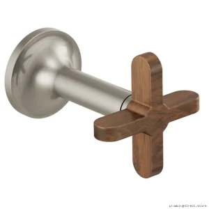 Brizo Odin Modern Wall Mount Faucet with Cross Handle Design - Brushed Nickel Finish HX5875-BNWD