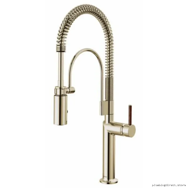 Brizo Odin Single Handle Pull Down Kitchen Faucet in Polished Nickel - Image 2