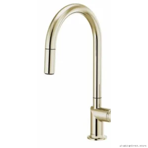 Brizo Odin Pull Down Kitchen Faucet in Polished Nickel Single Handle