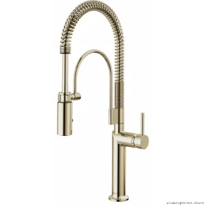 Brizo Odin Single Handle Pull Down Kitchen Faucet in Polished Nickel