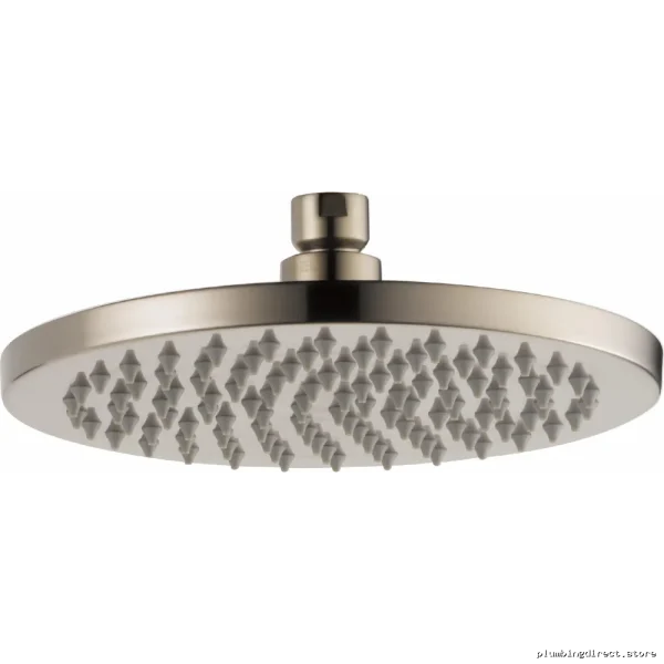 Brizo Odin Round Rainfall Shower Head - Brushed Nickel Finish - Image 2