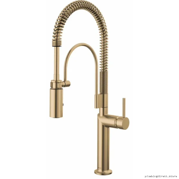 Brizo Odin Single Handle Pull Down Kitchen Faucet in Luxe Gold Finish