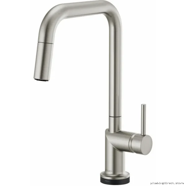 Brizo Odin Smart Touch Kitchen Faucet, Pulldown Spray, Square Spout, Handle-Free Design - 64065LF-SSLHP