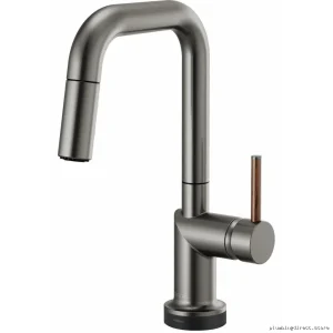 Brizo Odin SmartTouch Square Pull-Down Kitchen Faucet in Luxe Steel