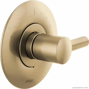 Brizo Odin Thermostatic Shower Trim in Luxe Gold HL6675-GL