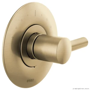Brizo Odin Thermostatic Valve Trim - Luxe Gold Finish, No Handle T66T075-GLLHP