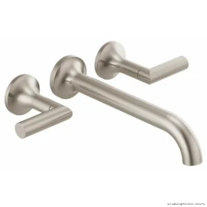 Odin Wall Mount Tub Filler Trim 2-Handle Fewer Handles Brilliance Brushed Nickel Brizo