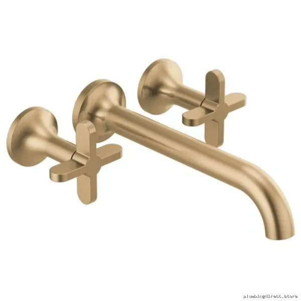 Brizo Odin Wall Mount 2-Handle Tub Filler Trim, Brilliance Luxe Gold Finish - Image 2