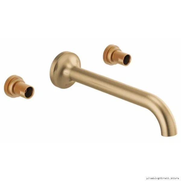 Odin Wall-Mount Bathroom Faucet Fewer Handles | Luxe Gold Finish T65875LF-GLLHP Brizo