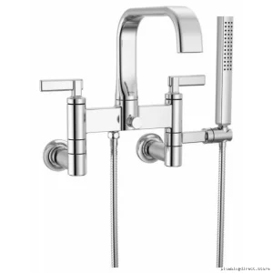 Brizo Polished Chrome Tub Filler Trim Kit with Lever Handles T70368-PC