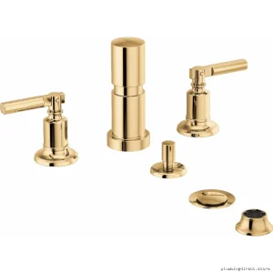 Brizo Polished Gold Bidet Faucet - Invari Series Bathroom Upgrade