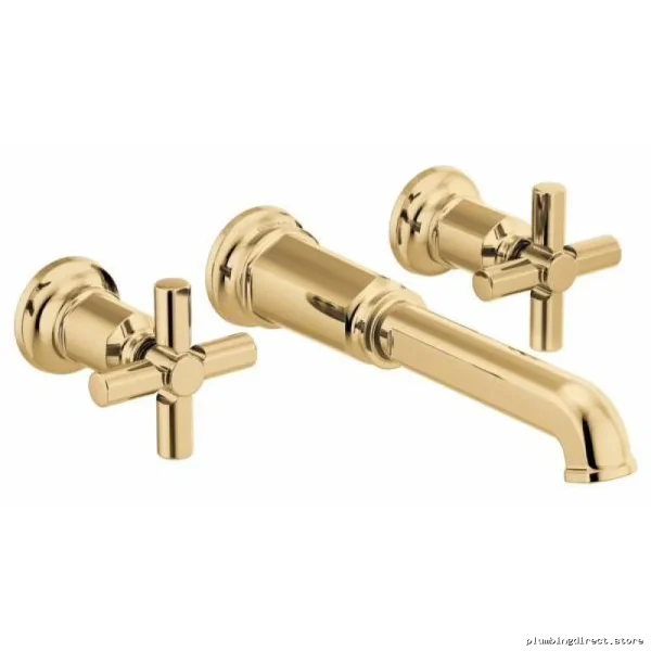 Brizo Polished Gold Wall Mount Tub Filler Trim Without Handles T70476-PGLHP - Image 2
