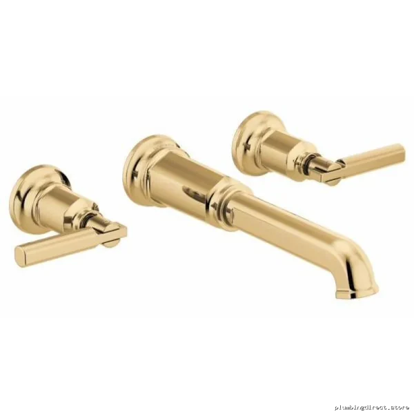 Brizo Polished Gold Wall Mount Tub Filler Trim Without Handles T70476-PGLHP