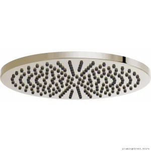 Brizo Polished Nickel 12-Spray Rain Showerhead 2.5 GPM Water Efficient