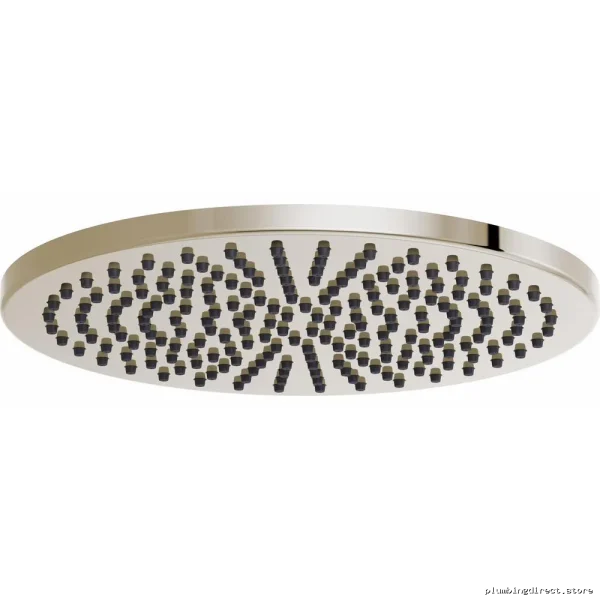 Brizo Polished Nickel 12-Spray Rain Showerhead 2.5 GPM Water Efficient