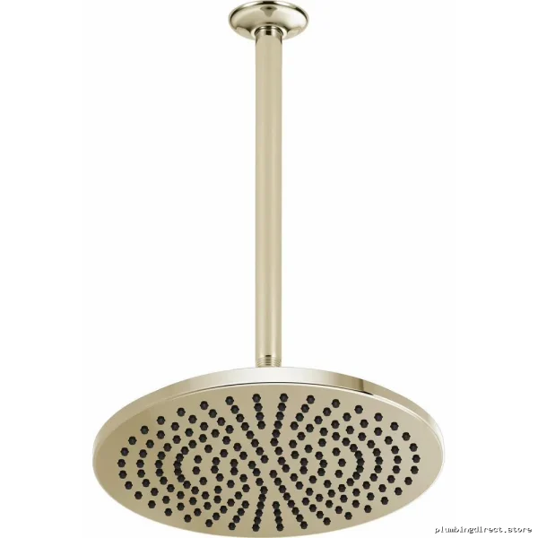 Brizo Polished Nickel 12-Spray Rain Showerhead 2.5 GPM Water Efficient - Image 3